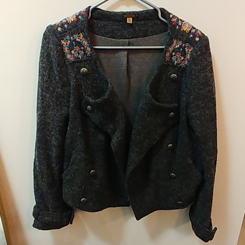 Free People embroidered jacket